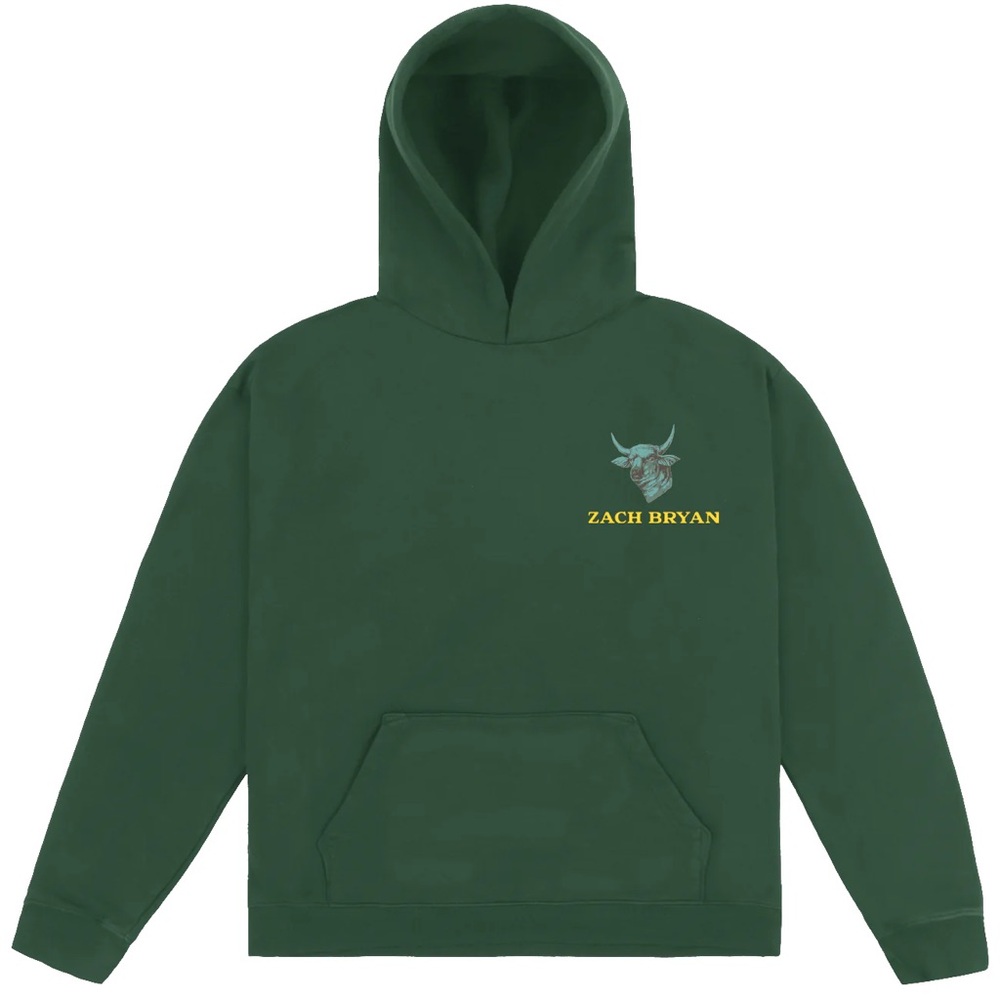 Zach Bryan Burn Burn 2023 Tour Bull Official Merch Hoodie